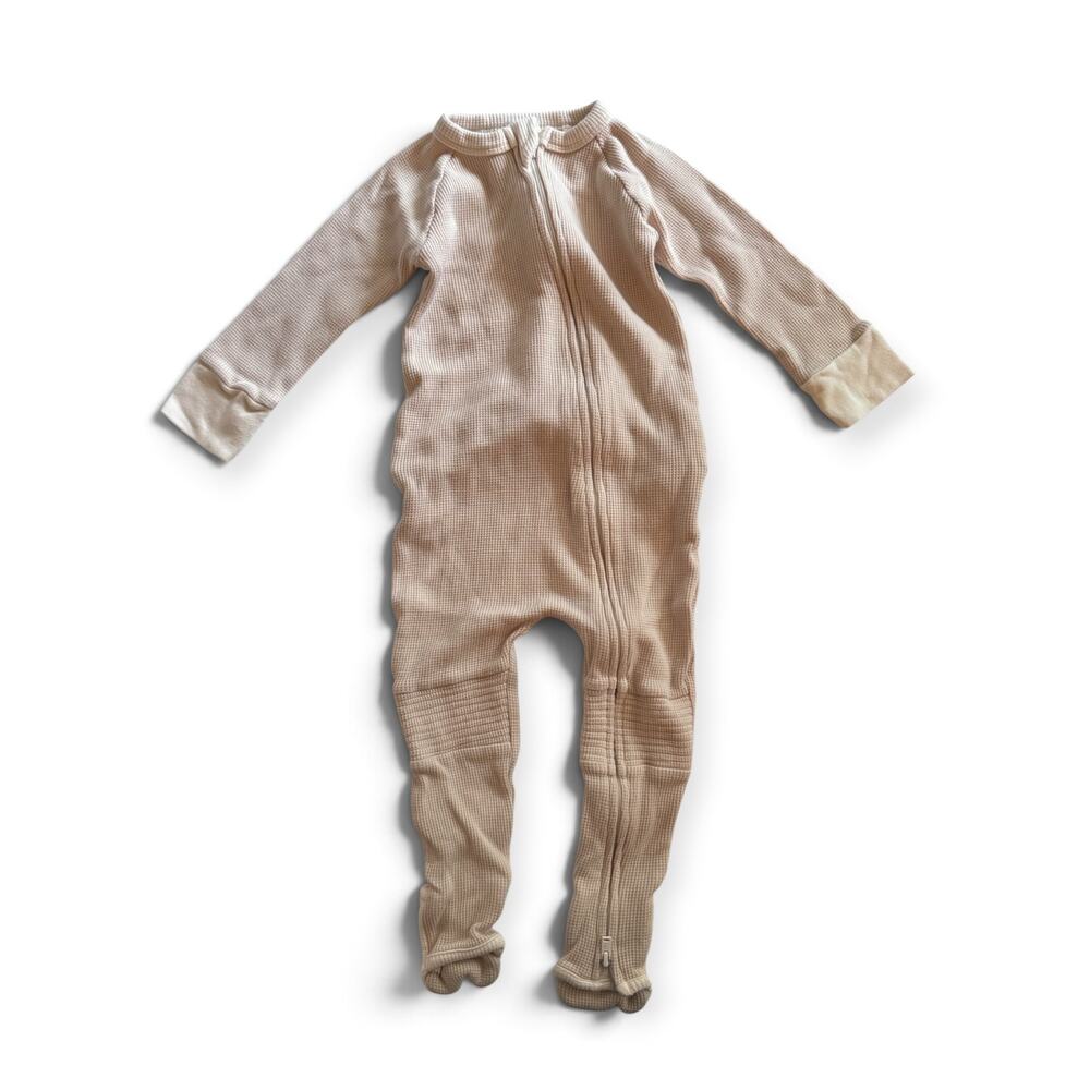 Goumi Waffle Zipper Footies